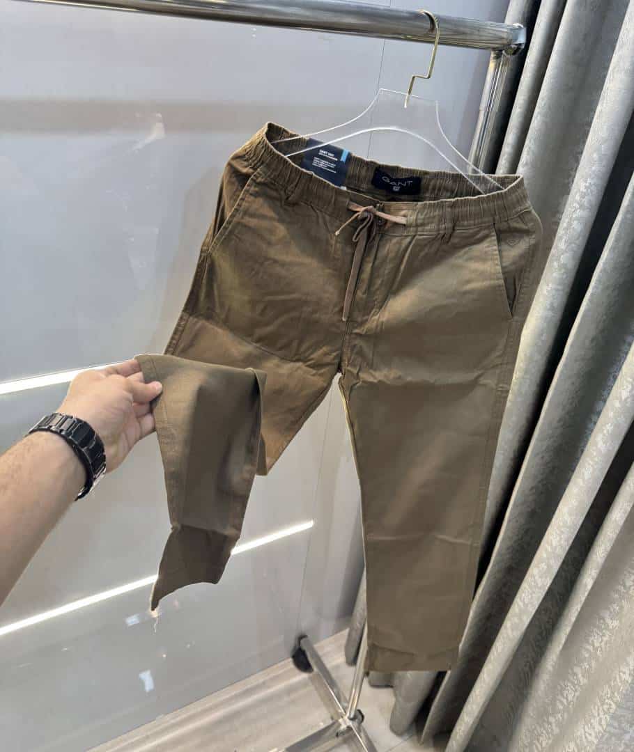 Gant Brown Premium Classic Cotton Pant