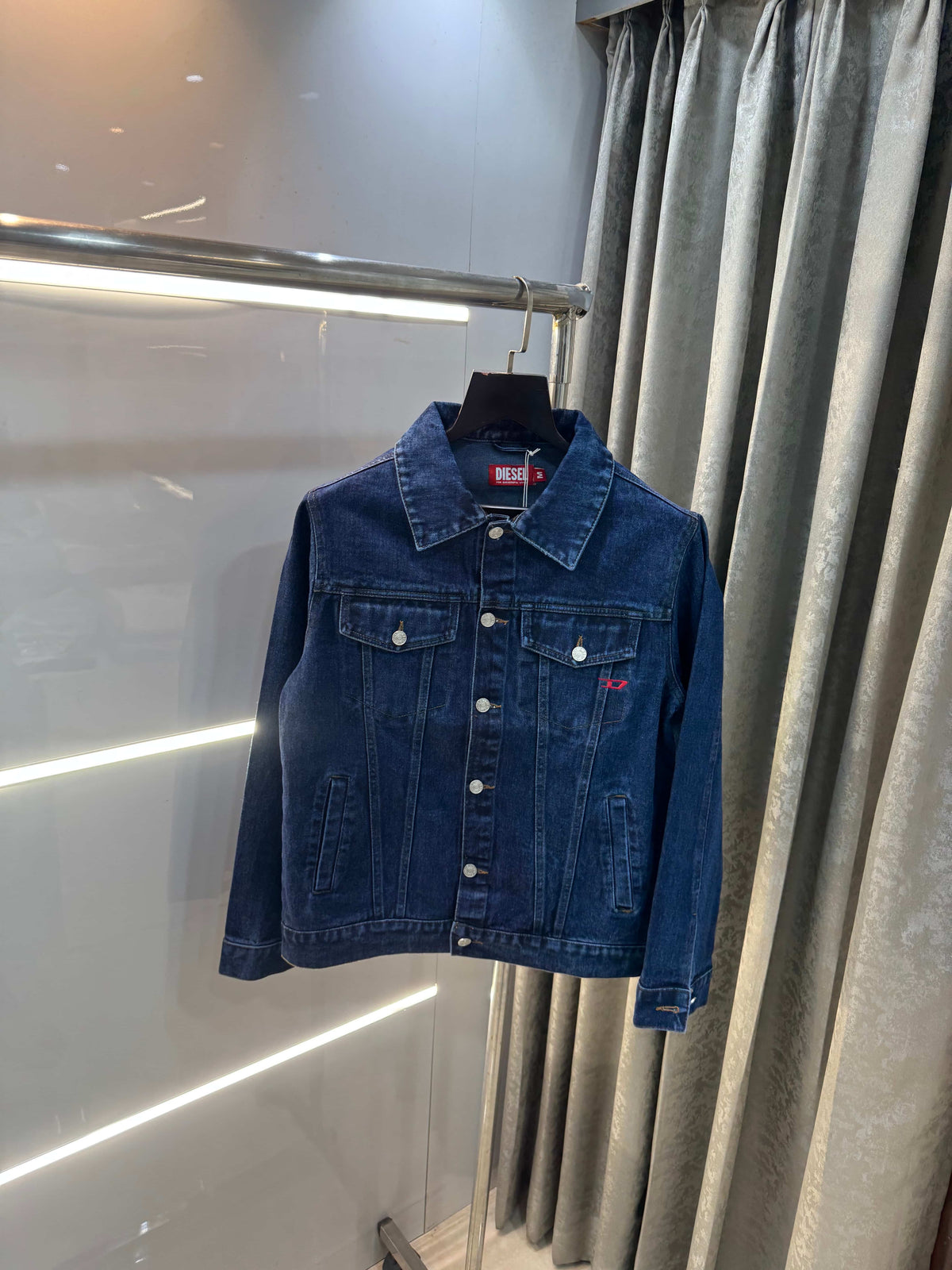 Diese l Dark Blue Diljit Edition Imported Denim Jacket