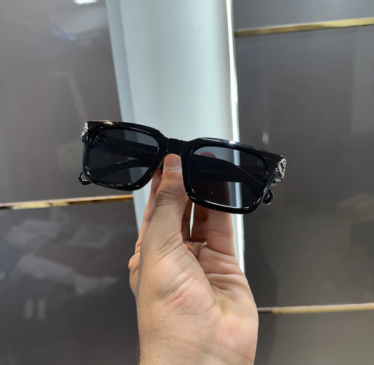 Philp Plein Black Luxury Sunglasses With Brand Box