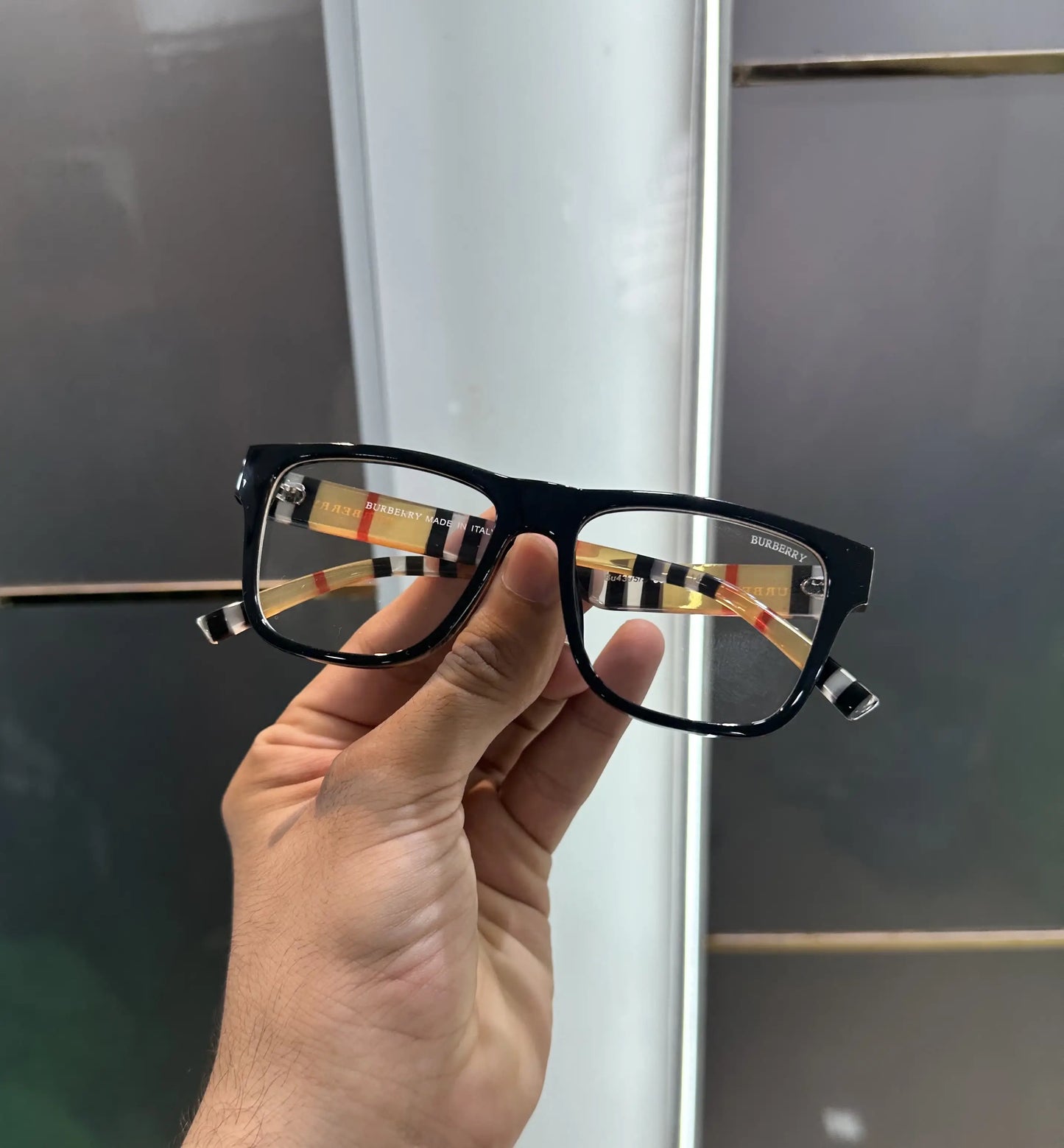 Burberry Transparent Luxury Sunglasses With Brand Box