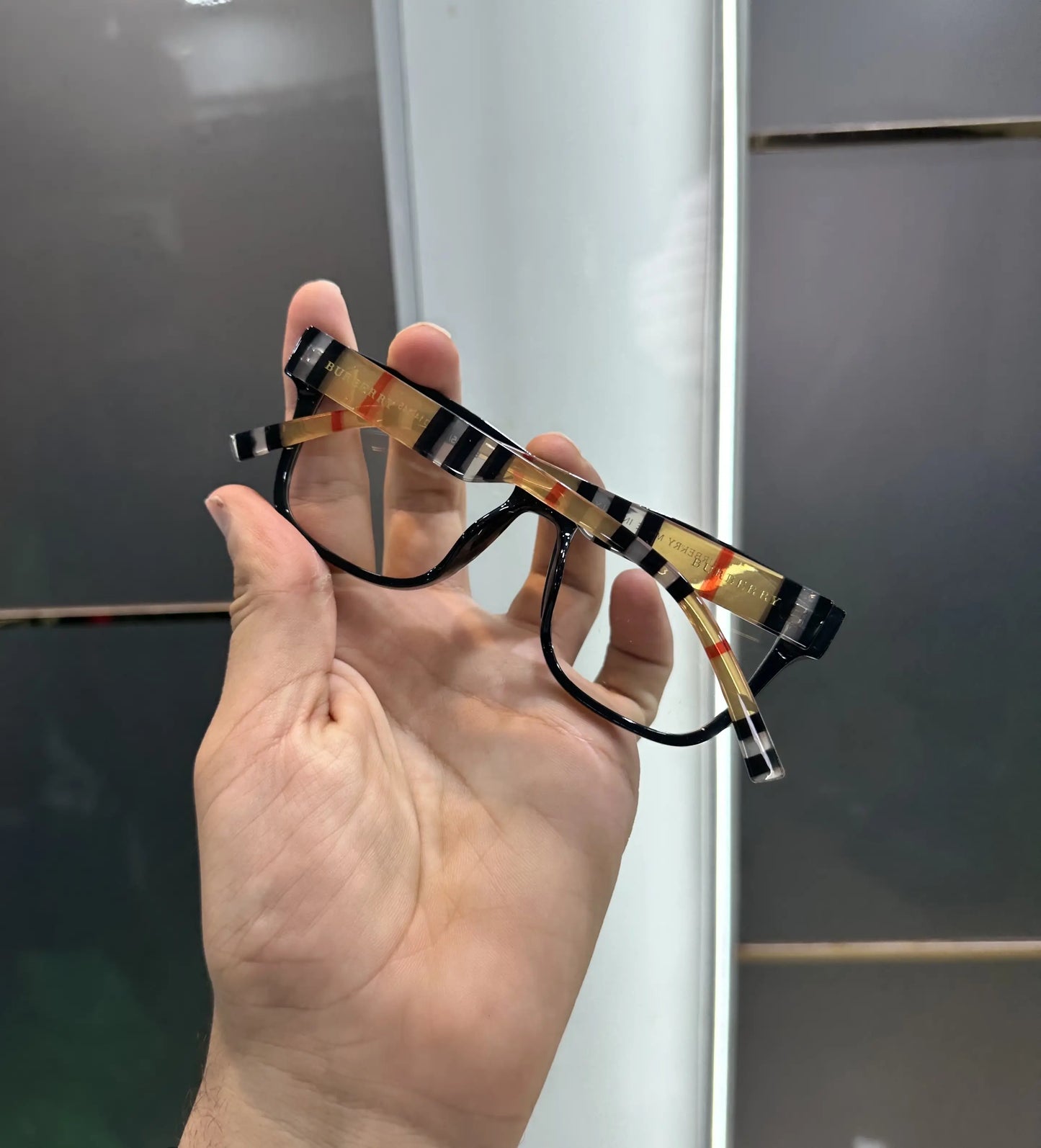 Burberry Transparent Luxury Sunglasses With Brand Box