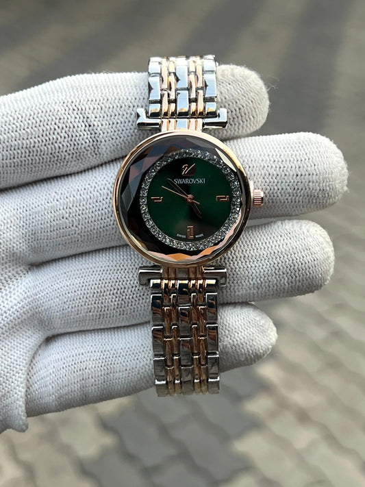 Swarovsky Ladies Two Tone Green
