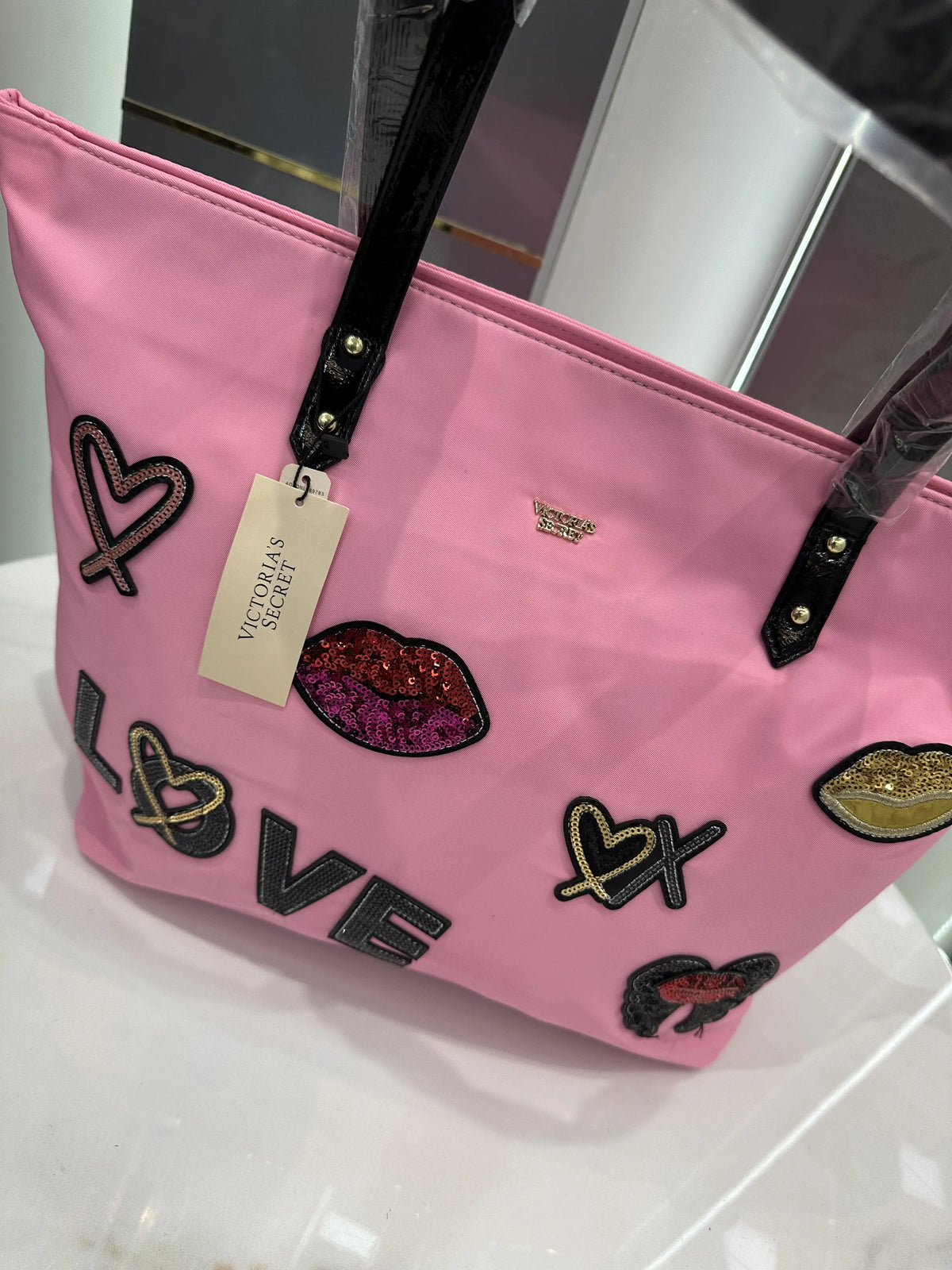 Victorias Secre t Luxury Tote Bag Pink vs7908