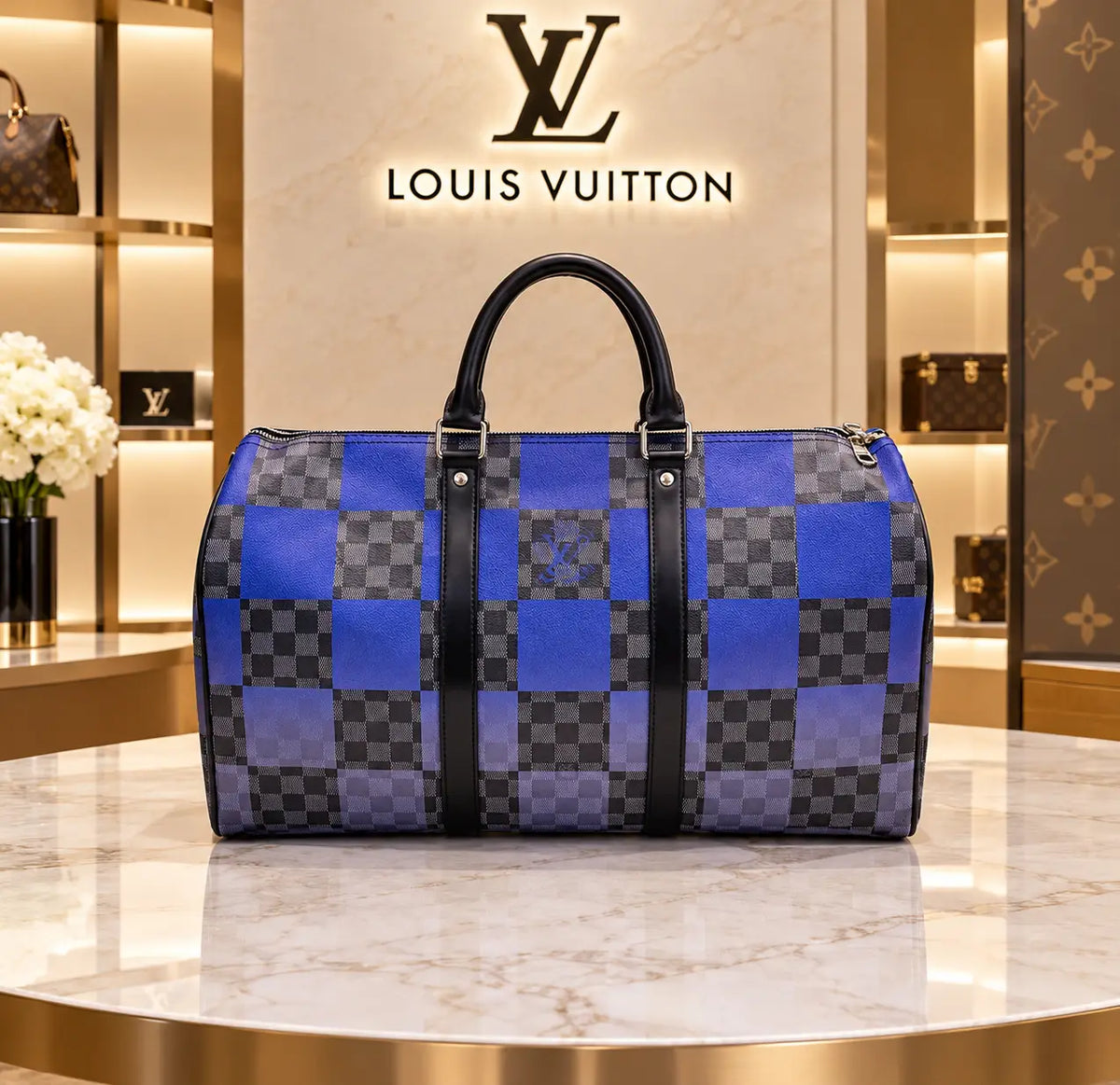 Louis Vuitto n Luxury Imported Duffel Bag 2558