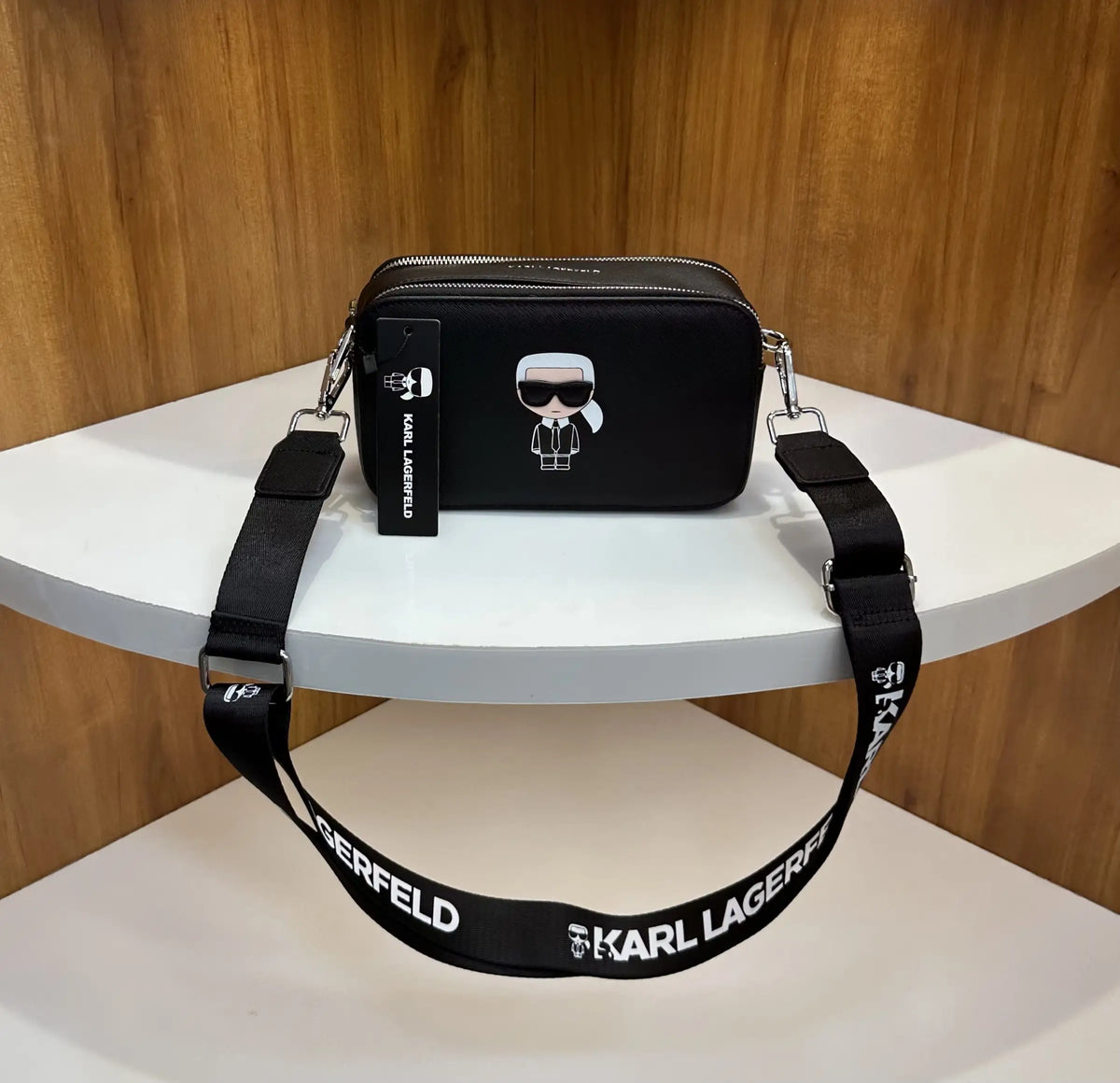 Karl Lagerfel d Luxury Sling Bag Black k0060