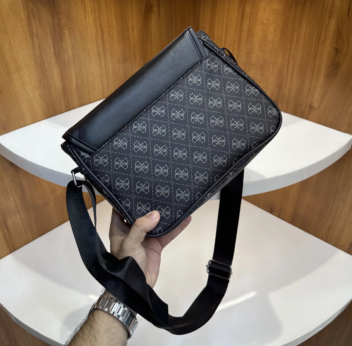 Gues s Monogram Premium Imported Cross Body Bag gs207
