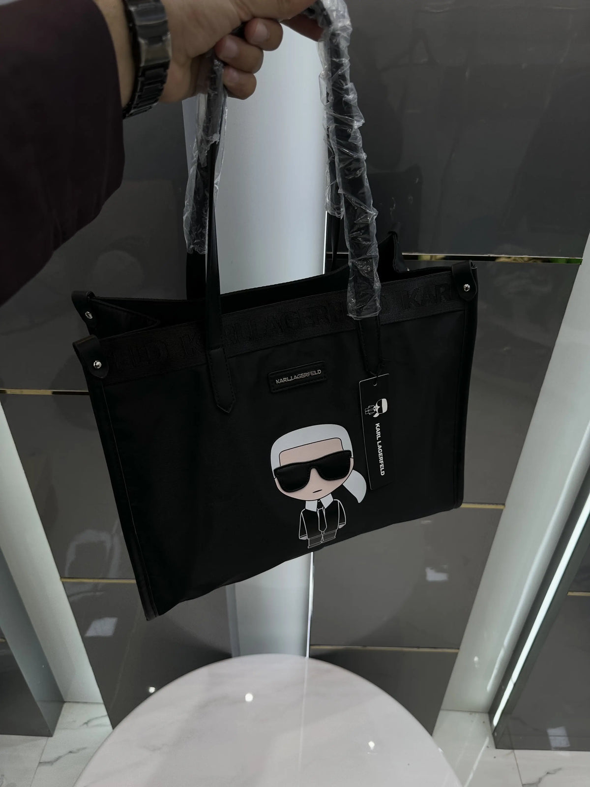 Karl Lagerfel d Luxury Tote Bag k1009