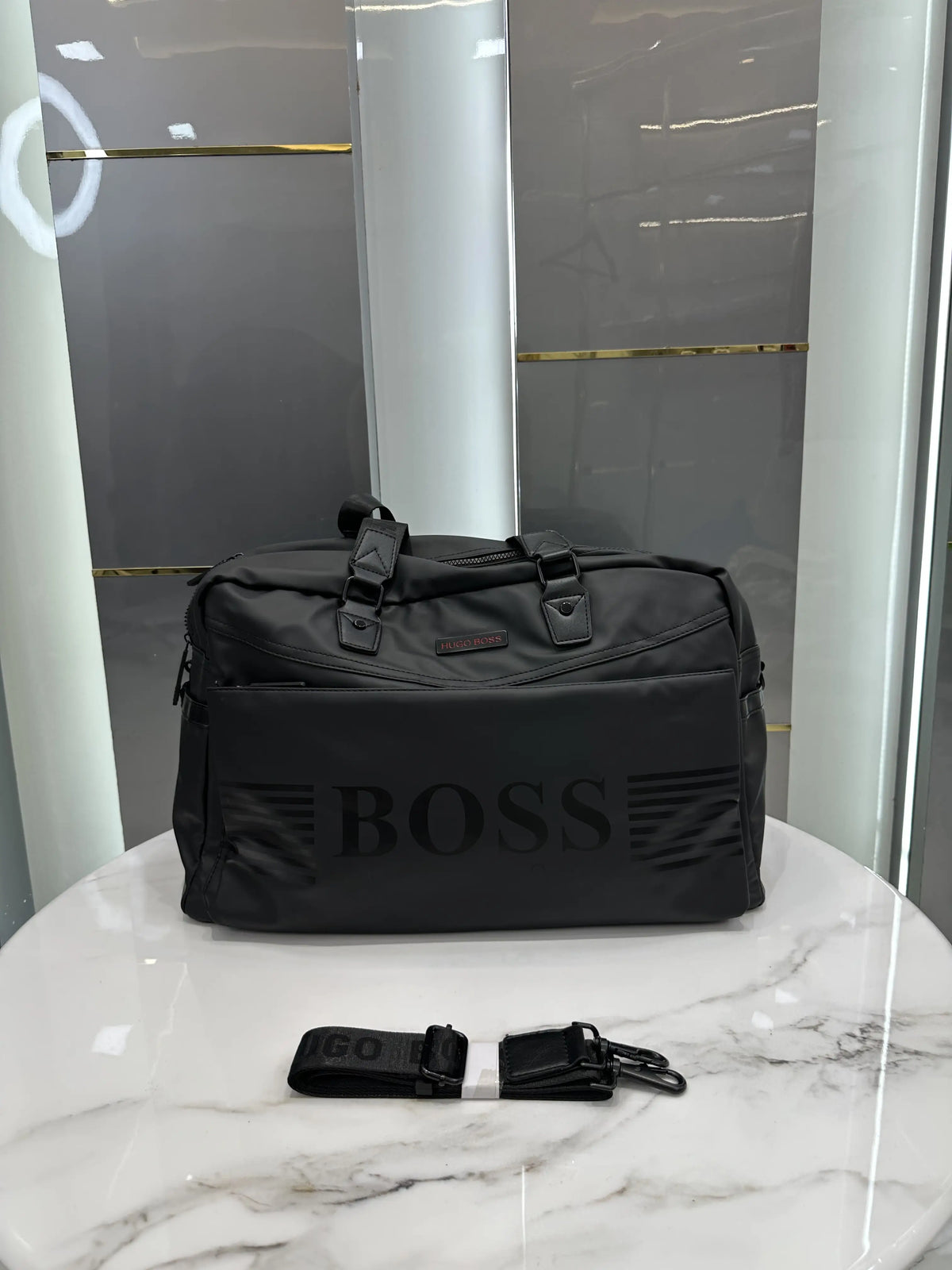 Hugo Bos s Luxury Imported Duffel Bag B100