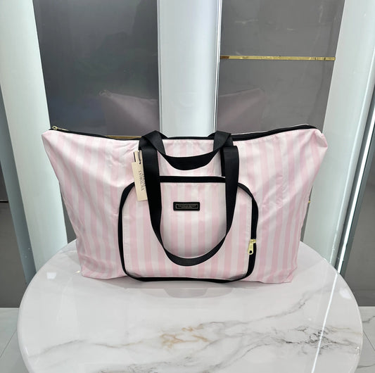 Victorias Secre t Luxury Tote Bag Pink White vs90