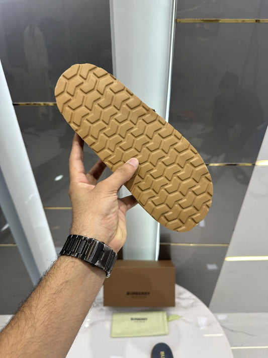 Burberry_Blue Cross Premium Monogram Luxury Slide For Men