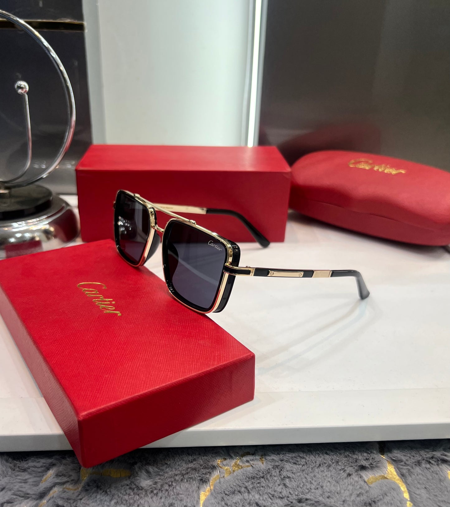 Cartier Black Gold New Luxury Shade With Original Box Packing