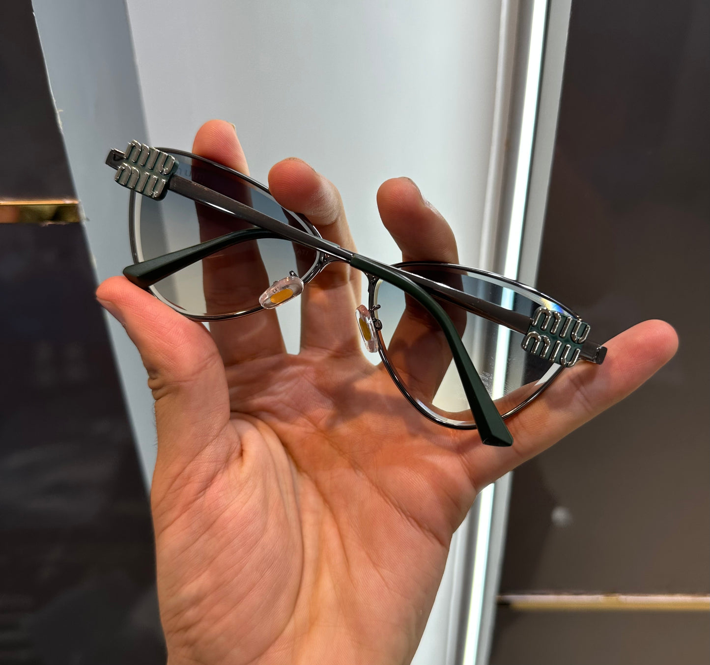MIU MIU Green Dual Limited Edition Luxury Shade With Original Packing