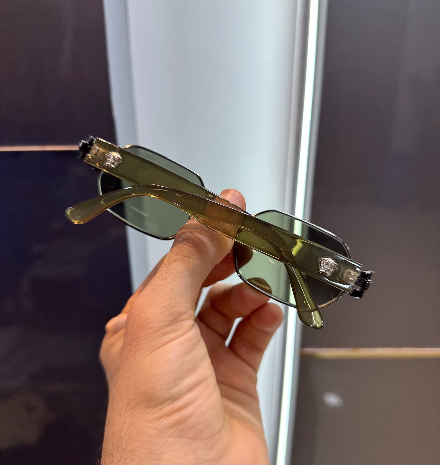 Versace Gun Green Allu Arujun Luxury Shade With Original Box Packing