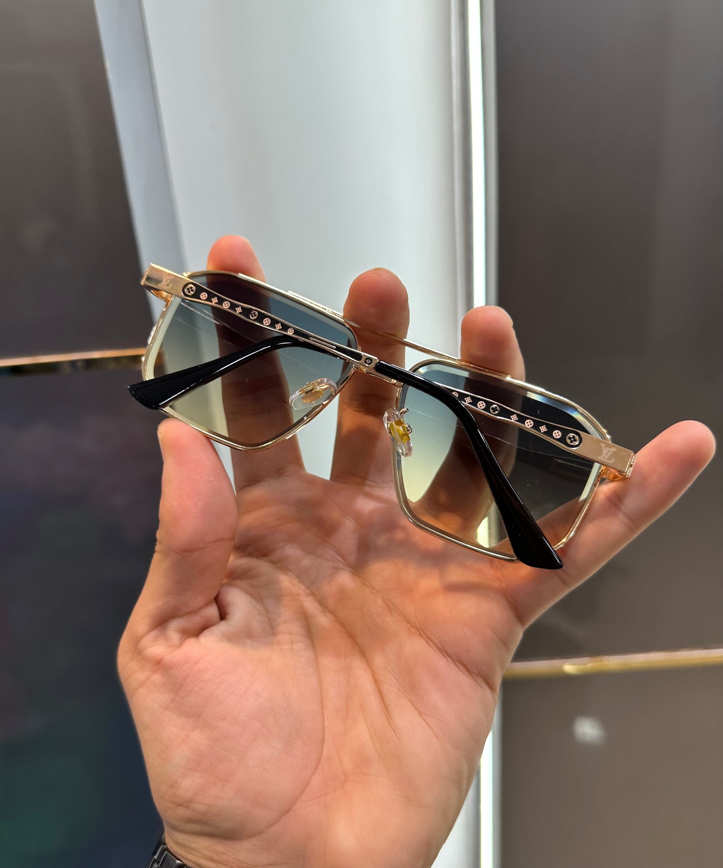 Louis Vuitton Green Metal Limited Edition Luxury Shade With Original Packing