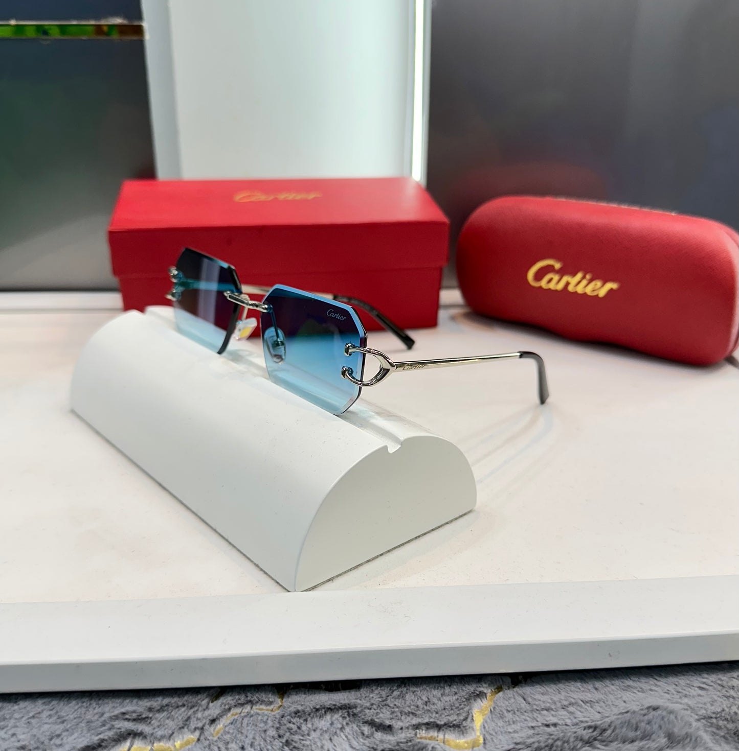 Cartier Sky Blue Karan Aujla Limited Edition Luxury Shade With Original Packing