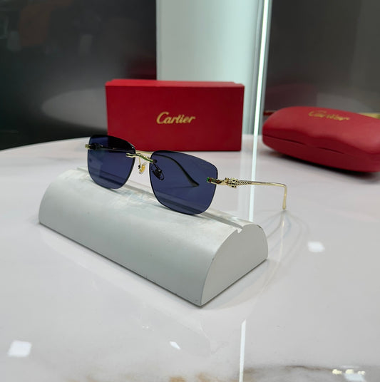 Cartier Black Gold Karan Aujla  Luxury Shade With Original Box Packing