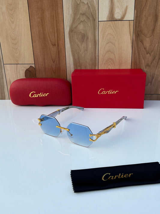 Cartier Sky Blue Honey Singh Edition Luxury Shade With Original Packing