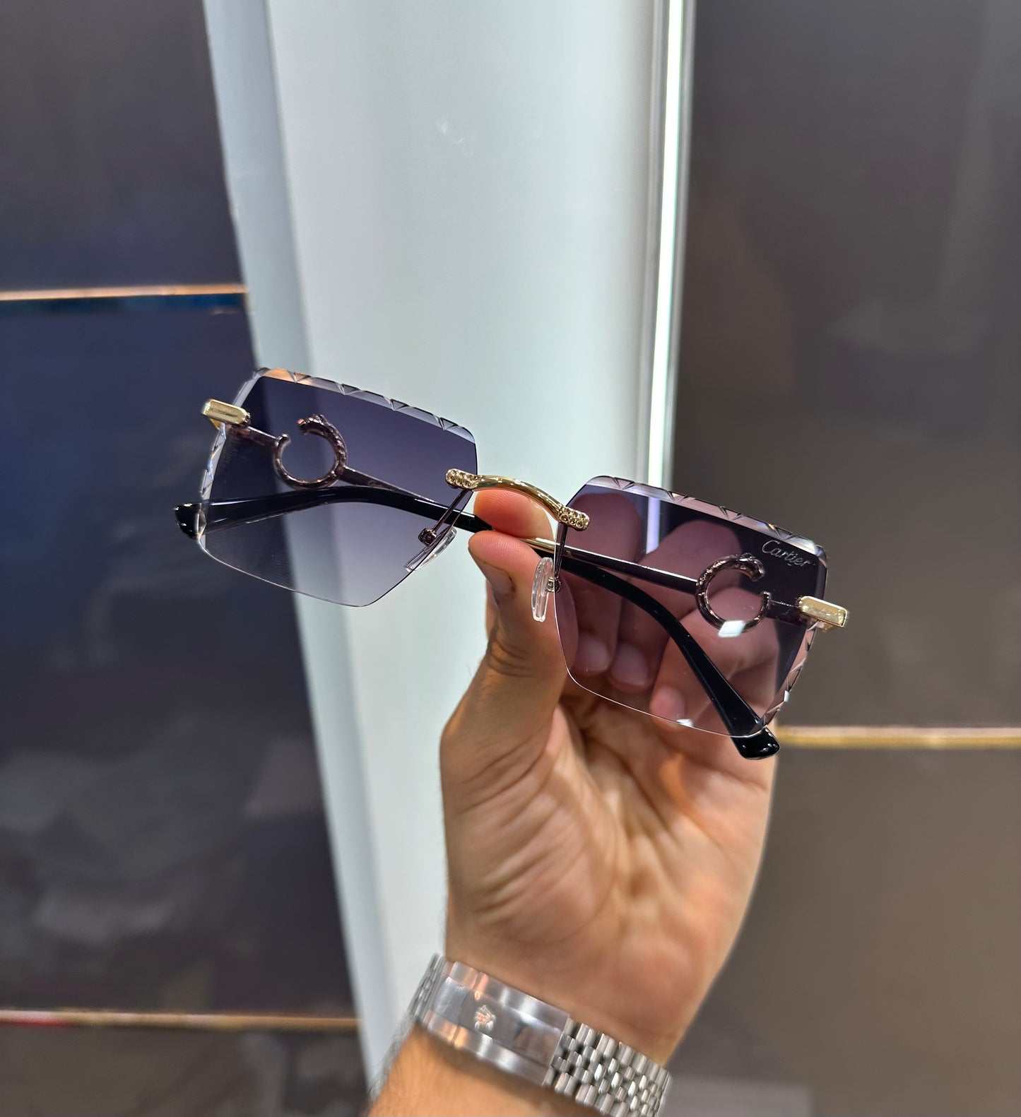 Cartier Black Karan Aujla Edition Luxury Shade With Original Box Packing