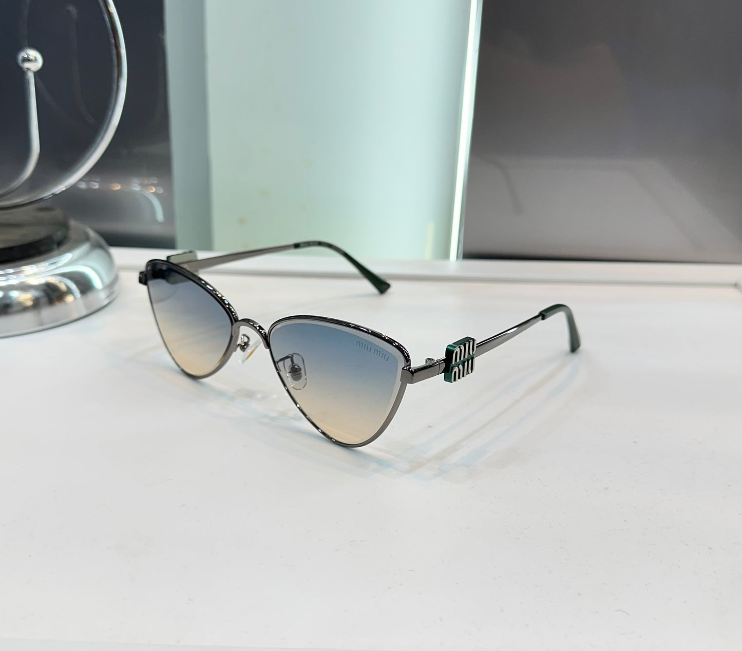 MIU MIU Green Dual Limited Edition Luxury Shade With Original Packing