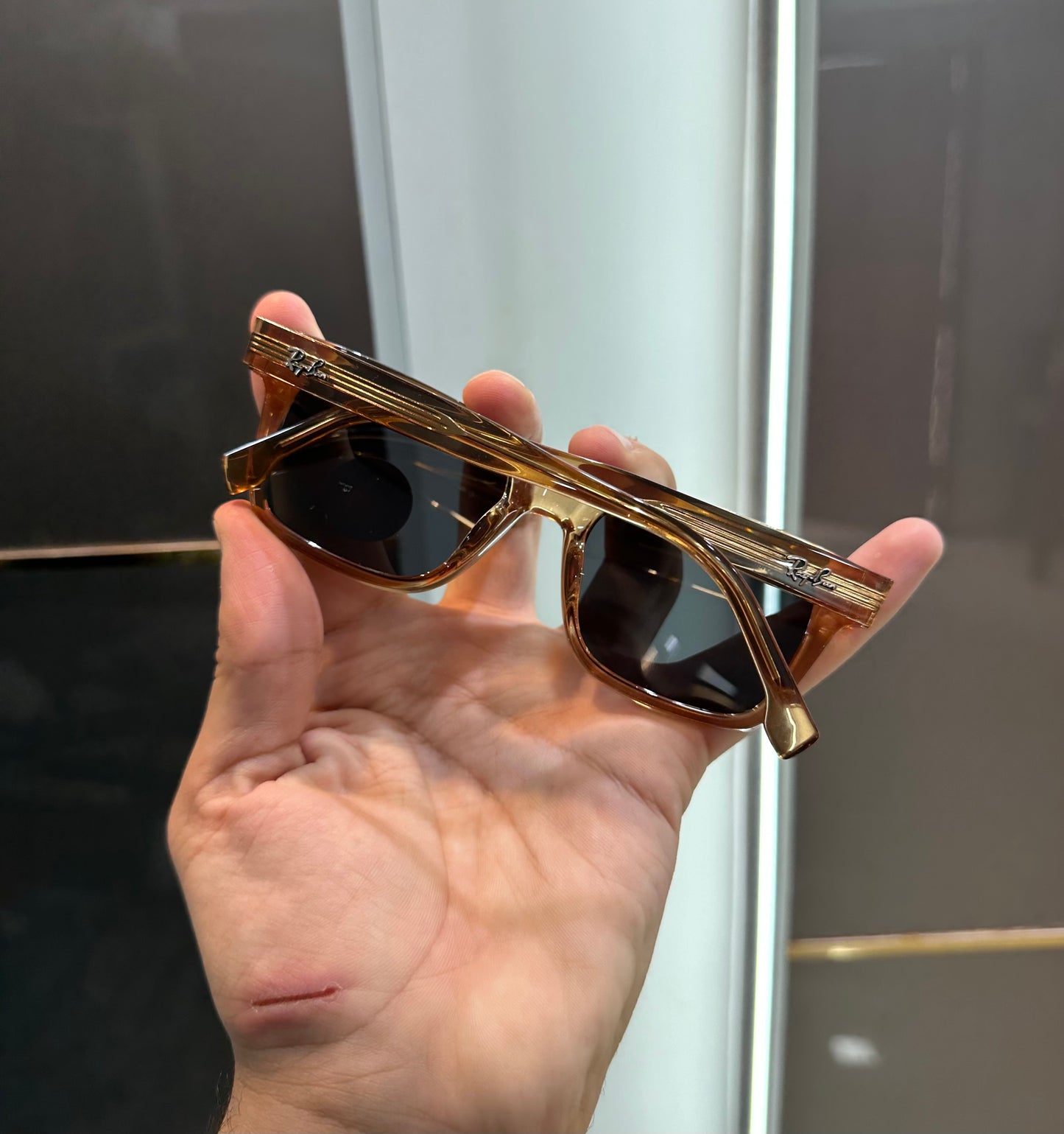 Ray Ban Brown Designer Limited Edition Luxury Shade With Original Packing