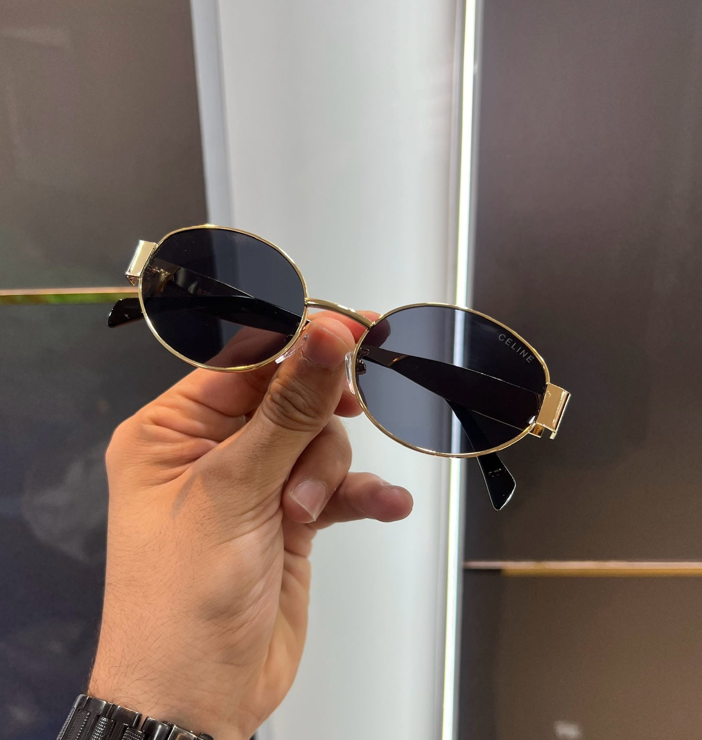 Celine Black Gold Luxury Shade With Original Packing