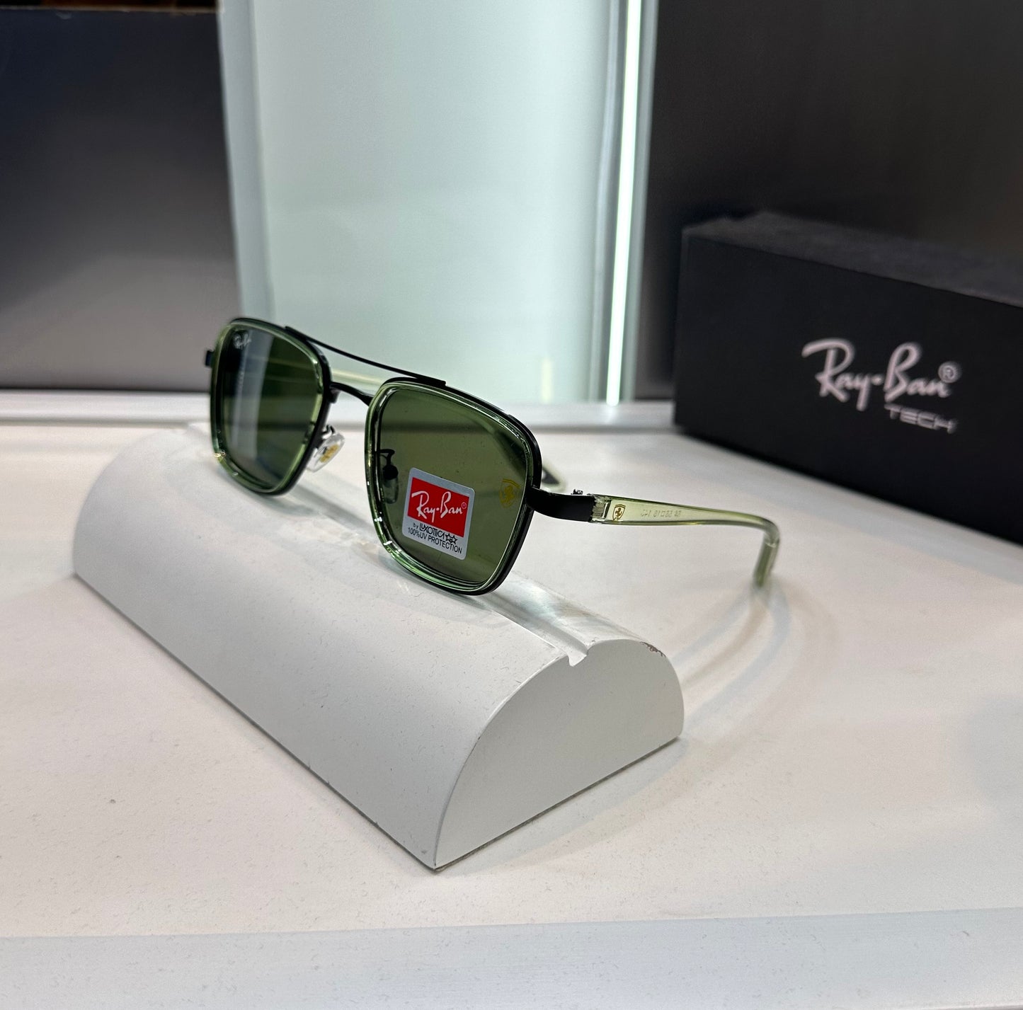 Ray Ban Ferrari Edition Green Designer Limited Edition Luxury Shade With Original Packing