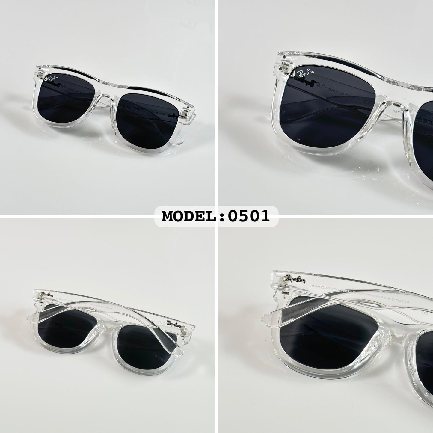 Rayban Transparent Luxury Shade With Original Box Packing