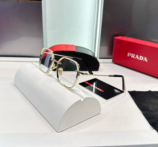 Prada Milano Transparant Metal Limited Edition Luxury Shade With Original Packing