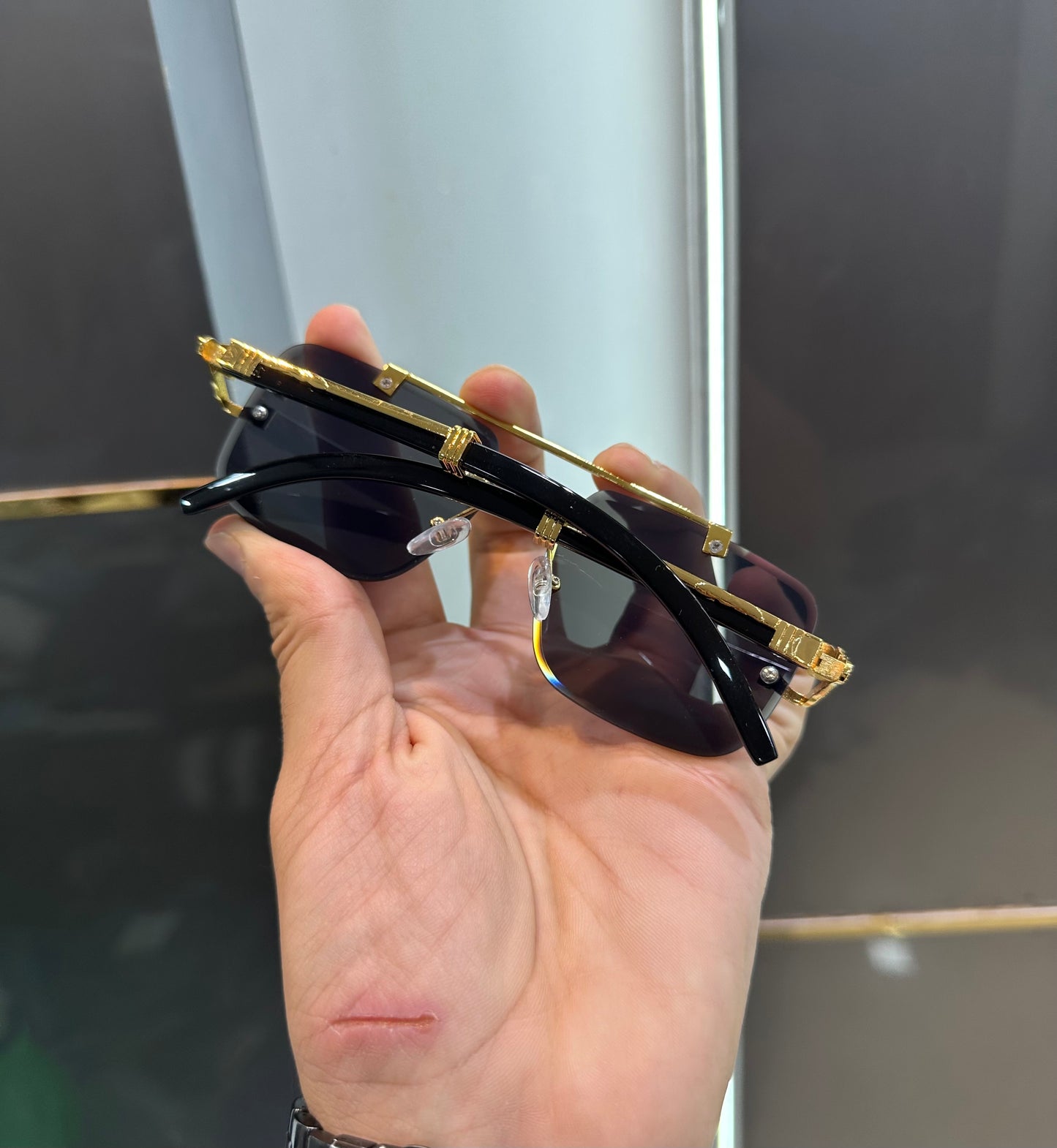 Cartier Black Gold Shade Designer Limited Edition Luxury Shade With Original Packing