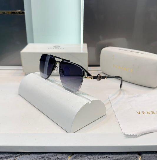 Versace Black Gold Metal Limited Edition Luxury Shade With Original Packing