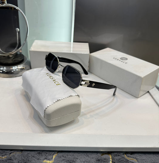 Versace Black Silver Allu Arujun Luxury Shade With Original Box Packing