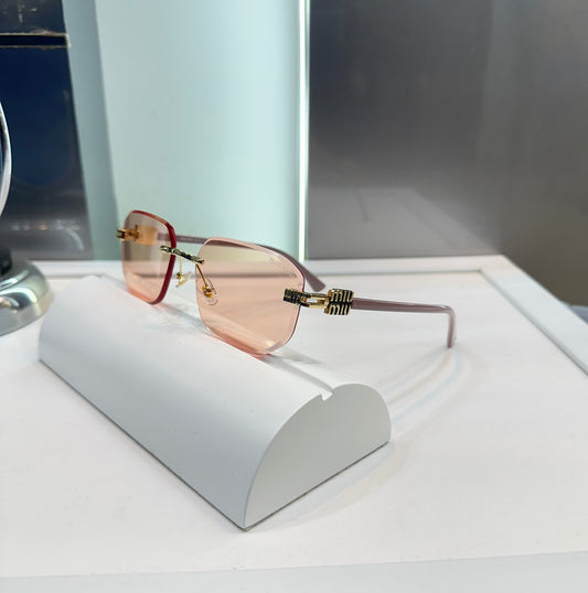 Miu Miu Pink Big Luxury Shade With Original Box Packing
