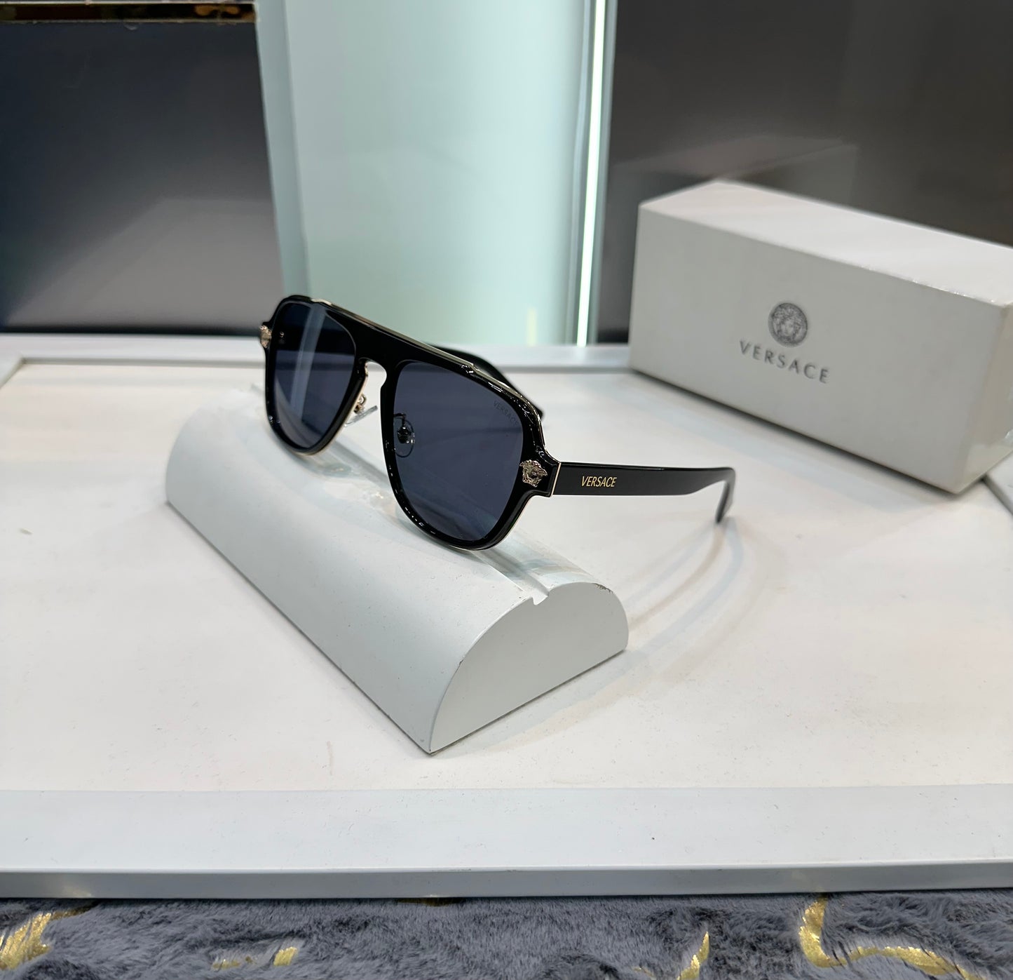 Versace Black Designer Limited Edition Luxury Shade With Original Packing