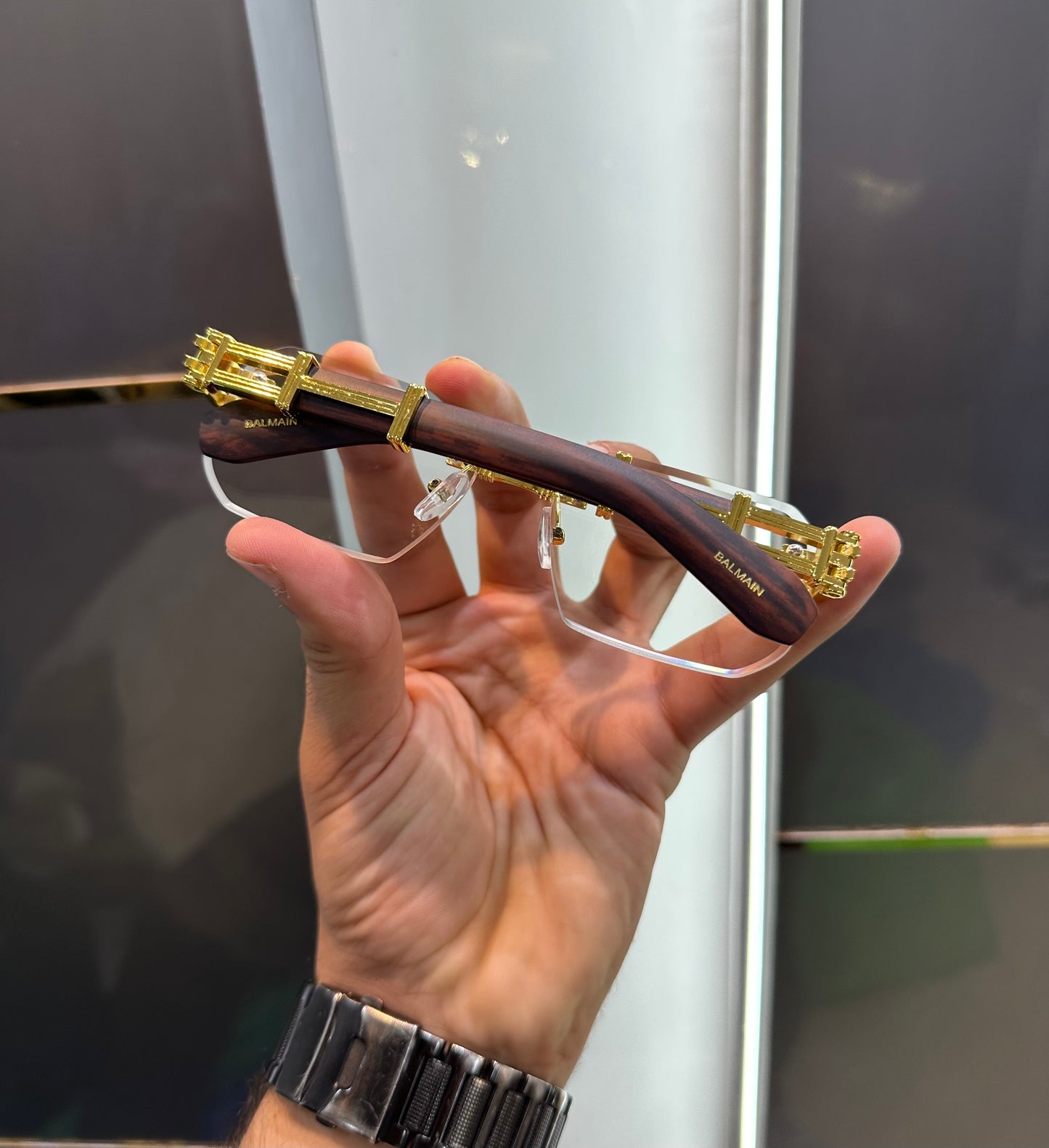 Balmain Paris Transparent Designer Limited Edition Luxury Shade With Original Packing