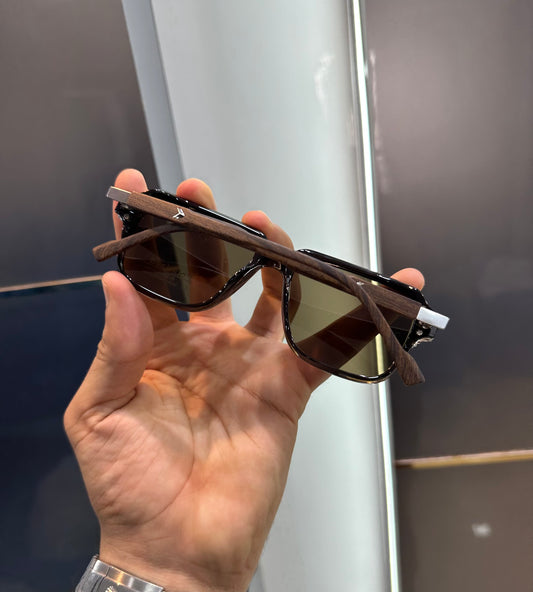 Gucci Brown Wooden Stick Luxury Shade With Original Box Packing