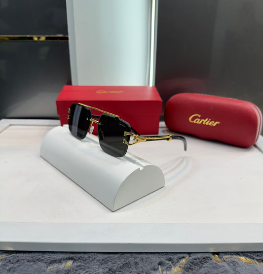 Cartier Black Gold Shade Designer Limited Edition Luxury Shade With Original Packing