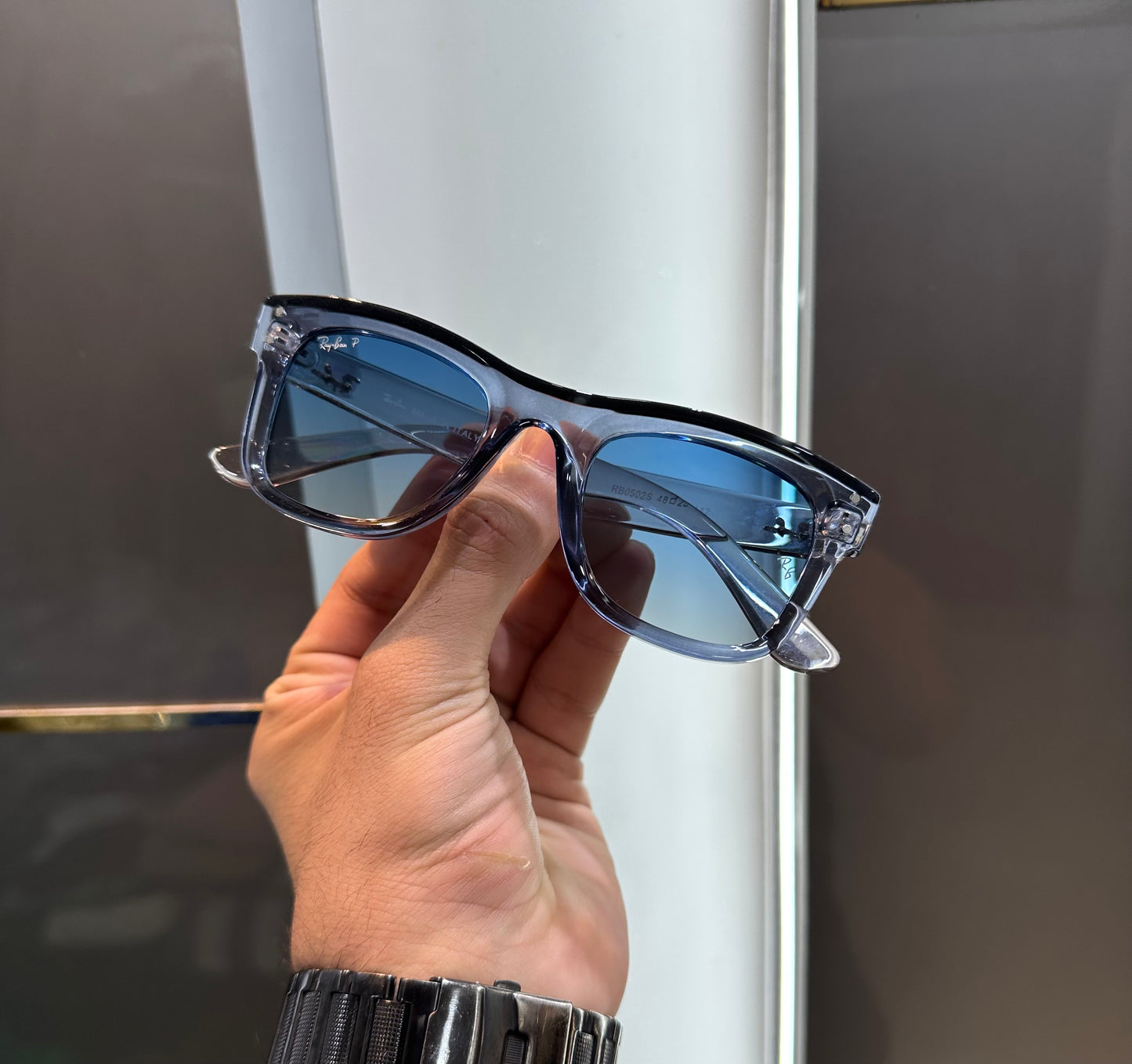 Ray Ban Blue Designer Limited Edition Luxury Shade With Original Packing