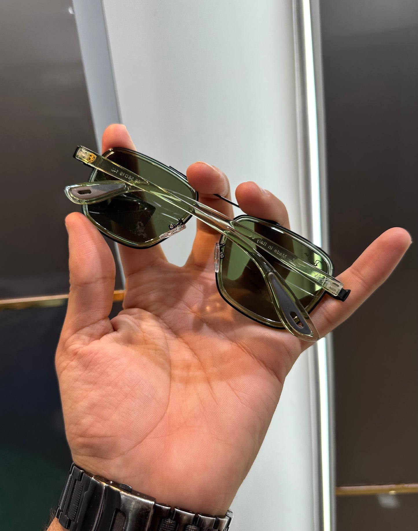 Ray Ban Ferrari Edition Green Designer Limited Edition Luxury Shade With Original Packing