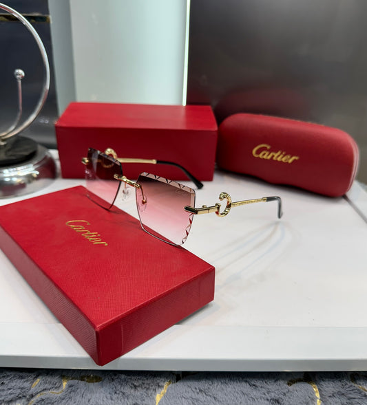Cartier Pink Karan Aujla Edition Luxury Shade With Original Box Packing