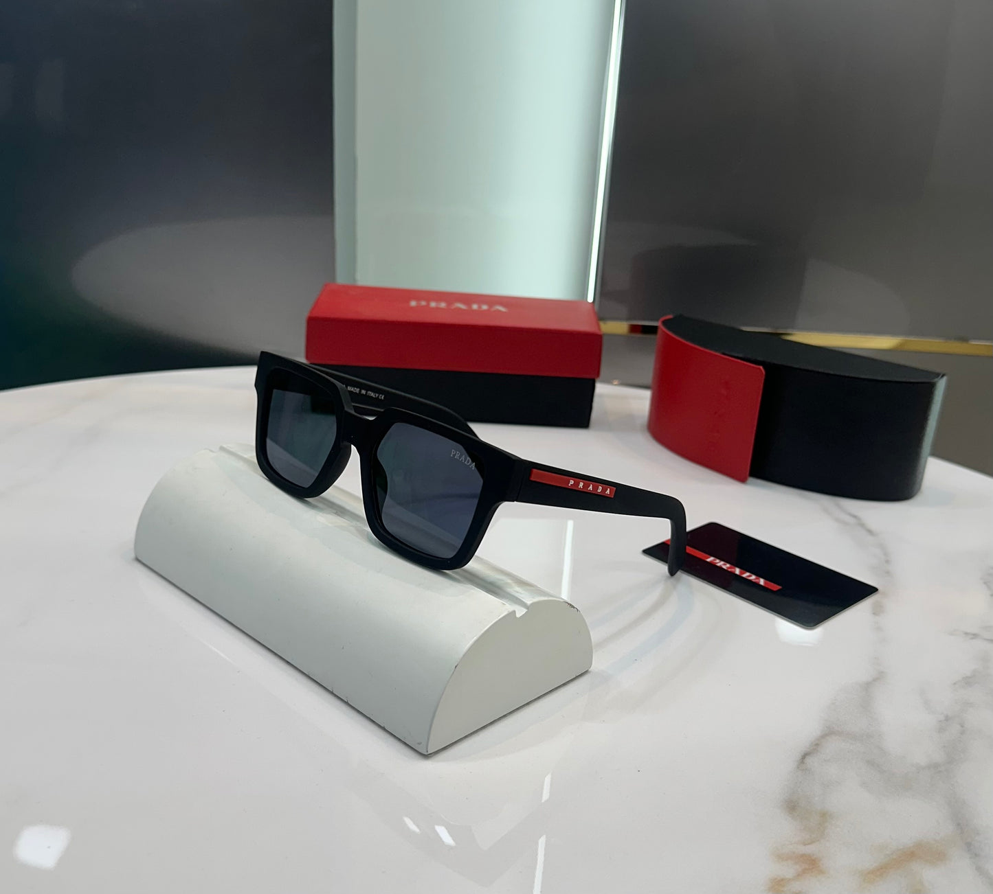 Prada Milano Mat Black Karan Aujla Limited Edition Luxury Shade With Original Packing