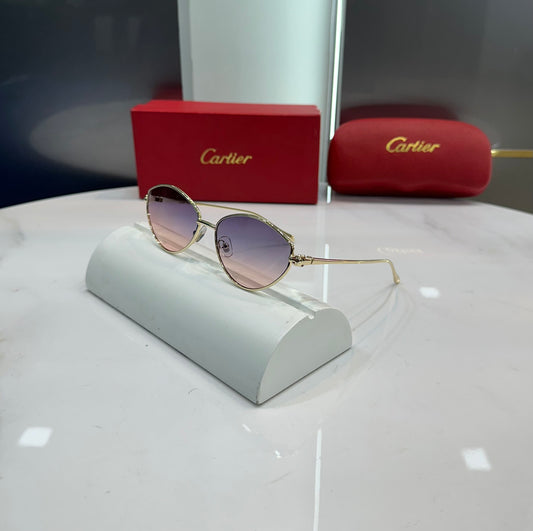 Cartier Metal Gold Karan Aujla Luxury Shade With Original Box Packing