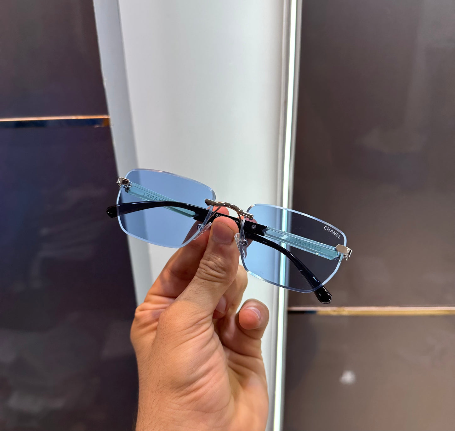 Chanel Sky Blue Luxury Shade With Original Box Packing