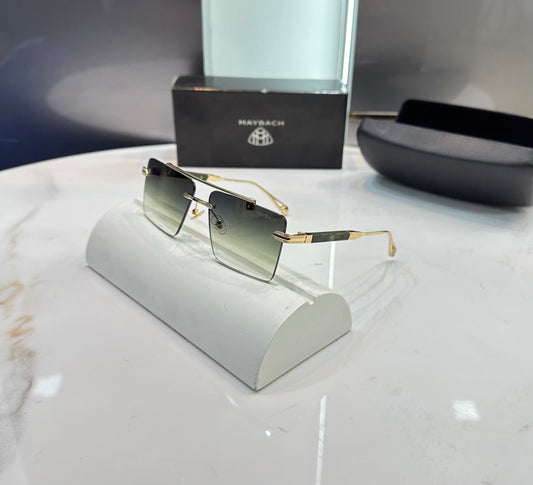 Maybach Green Metal Gold Karan Aujla Luxury Shade With Original Box Packing