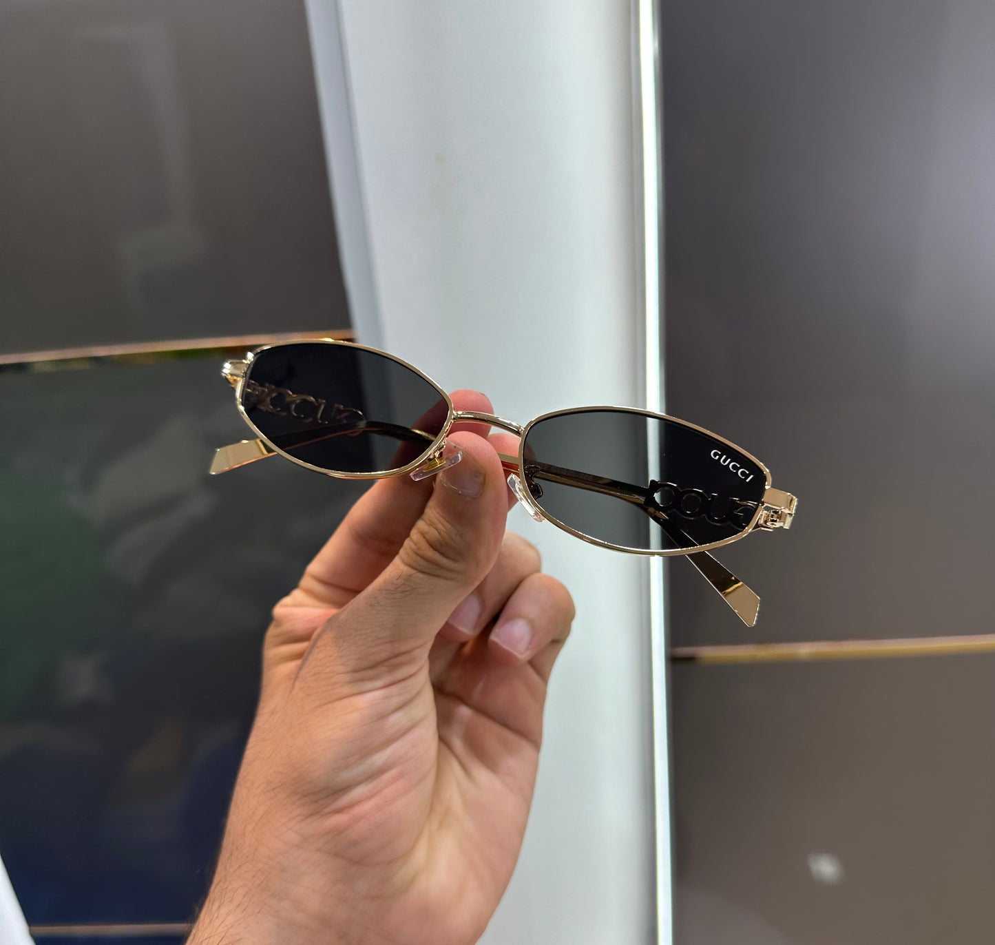 Gucci Metal Designer Limited Edition Luxury Shade With Original Packing