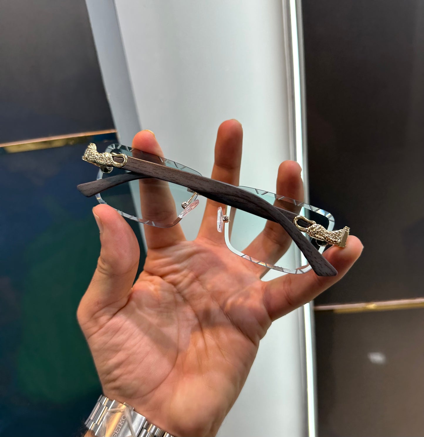 Cartier Aqua Green Karan Aujla Limited Edition Luxury Shade With Original Packing