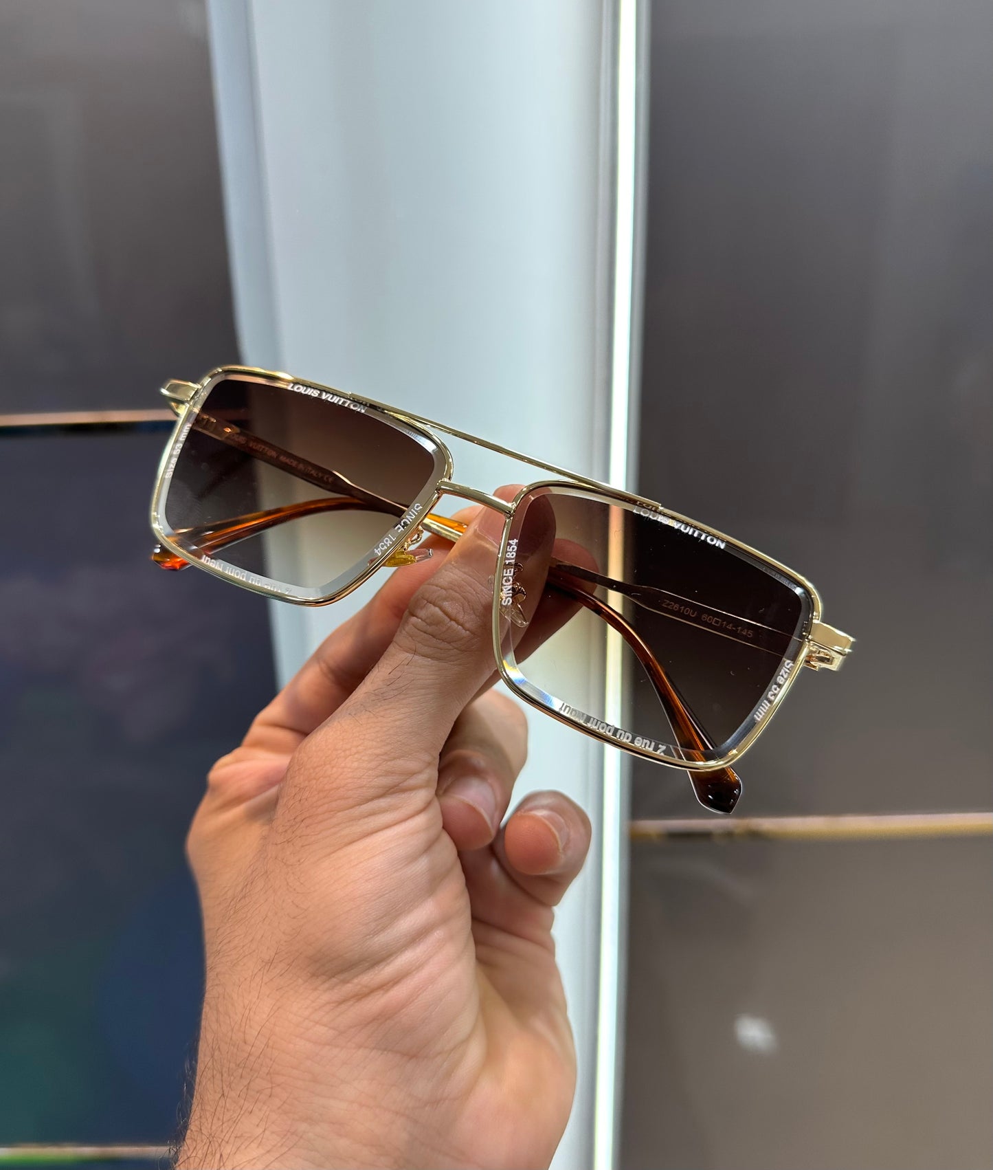 Louis Vuitton Brown Metal Limited Edition Luxury Shade With Original Packing