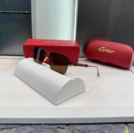 Cartier Brown Karan Aujla Limited Edition Luxury Shade With Original Packing