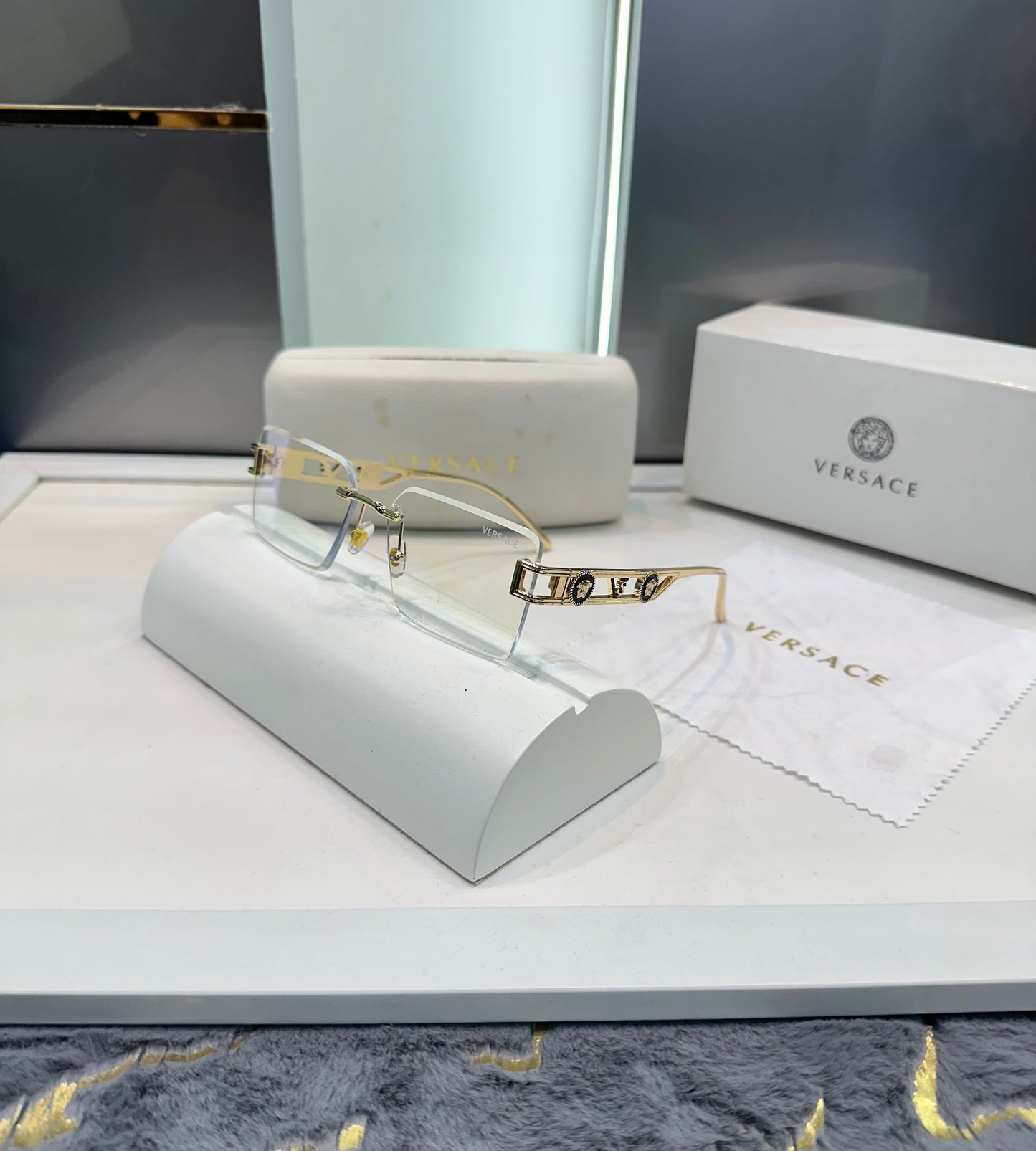 Versace Transparent Metal Limited Edition Luxury Shade With Original Packing