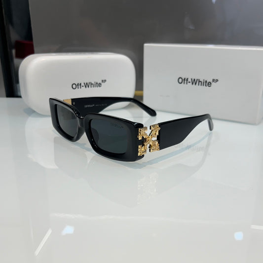 Off White Black Gold Designer Luxury Shade With Original Packing